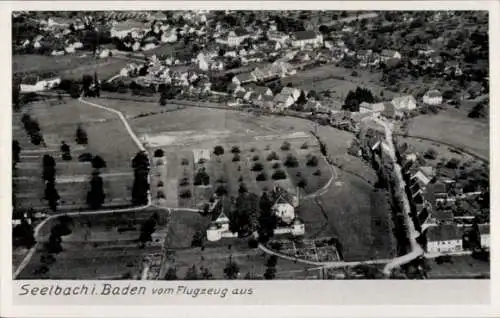 Ak Seelbach im Schwarzwald Baden, Fliegeraufnahme