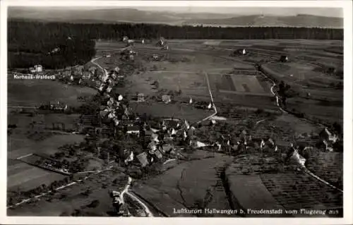 Ak Hallwangen Dornstetten im Schwarzwald Württemberg, Fliegeraufnahme