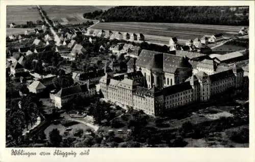 Ak Wiblingen Ulm an der Donau Baden, Fliegeraufnahme