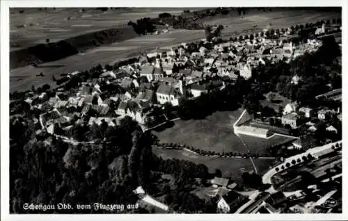 Ak Schongau in Oberbayern, Fliegeraufnahme