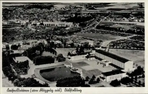 Ak Kaiserslautern in der Pfalz, Fliegeraufnahme, Ausstellung