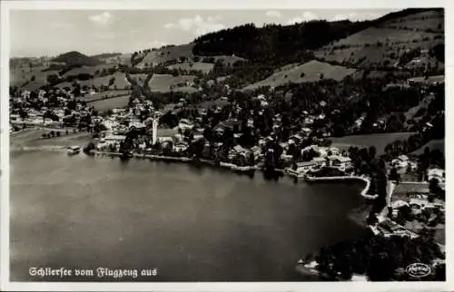 Ak Schliersee in Oberbayern, Fliegeraufnahme