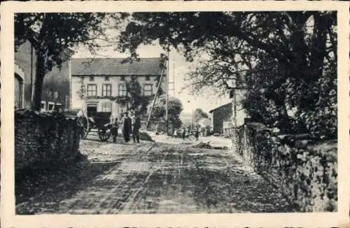 Ak Leidingen Wallerfangen im Saarland, Ehemalige deutsch-französische Grenzstraße