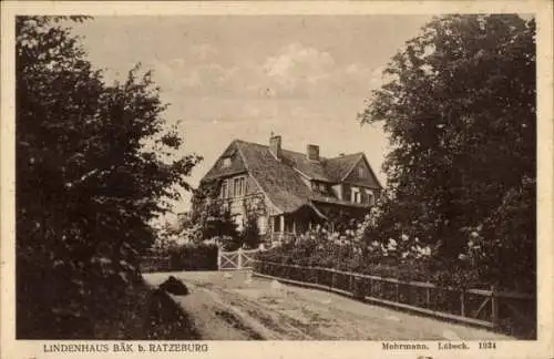 Ak Bäk im Herzogtum Lauenburg, Lindenhaus