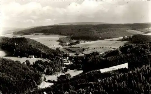 Ak Herscheid im Sauerland, Panorama, schwarze Ahetal