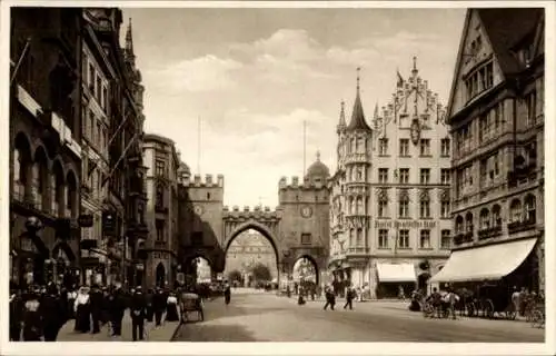 Ak München, Neuhauserstraße, Karlstor