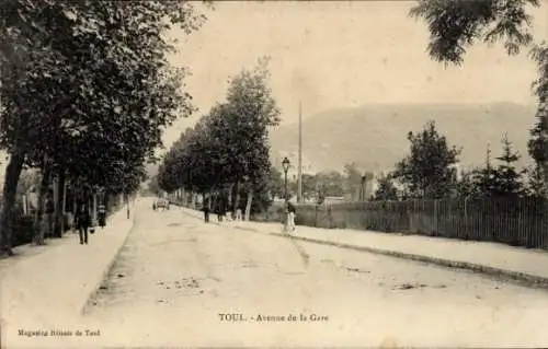 Ak Toul Meurthe et Moselle, Avenue de la Gare