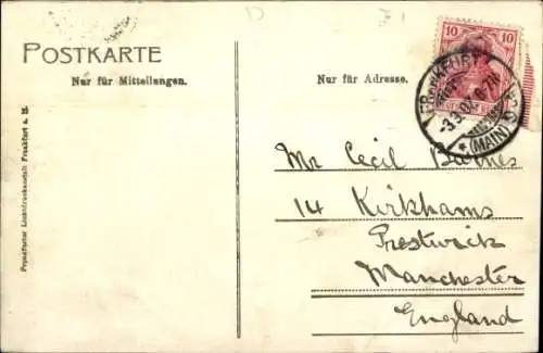 Ak Frankfurt Main, Untermainbrücke