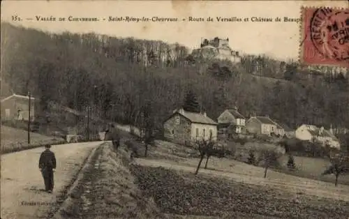 Ak Saint Rémy lès Chevreuse Yvelines, Route de Versailles, Schloss