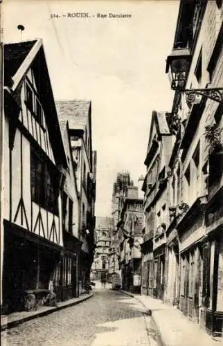 Ak Rouen Seine-Maritime, Rue Damiette