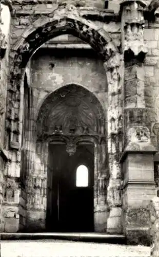 Ak Triel sur Seine Yvelines, Portail de l'Eglise