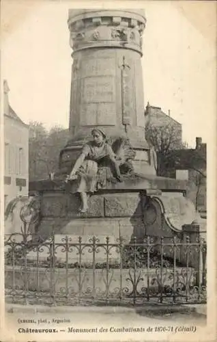 Ak Châteauroux Indre, Kriegerdenkmal 1870-71