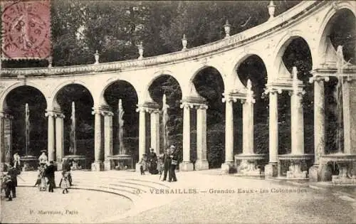 Ak Versailles Yvelines, Grandes Eaux, Colonnades