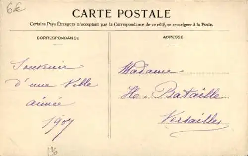 Ak Versailles Yvelines, Kirche Notre Dame, Turmuhr