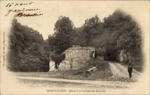 Ak Marly le Roi Yvelines, Ruines d'un Pavillon des Seigneurs