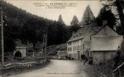 Ak Le Lioran Cantal, Entree du Grand Tunnel, Hotel Bertrand