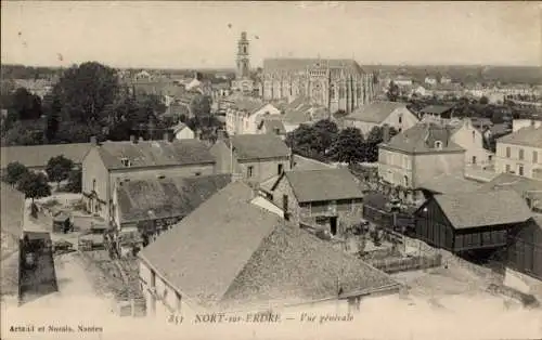 Ak Nort sur Erdre Loire Atlantique, Panorama