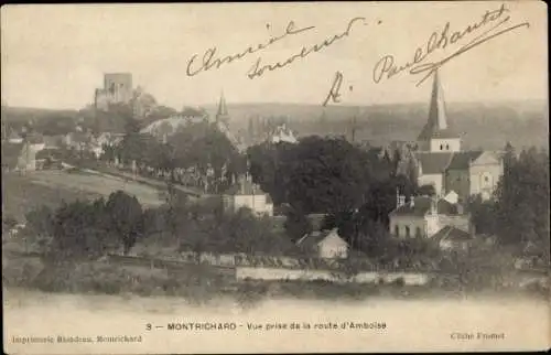 Ak Montrichard Loir et Cher, Blick von der Ambroise-Straße aus