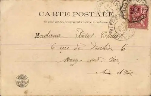 Ak Orléans Loiret, Denkmal Jeanne d'Arc zu Pferd, Rolondes