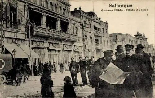 Ak Saloniki Thessaloniki Griechenland, Nikis Straße