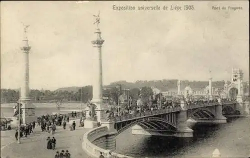 Ak Lüttich Lüttich Wallonien, Weltausstellung 1905, Pont de Fragnée