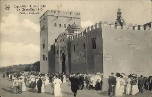 Ak Brüssel Brüssel, Ausstellung 1910, Spanischer Pavillon