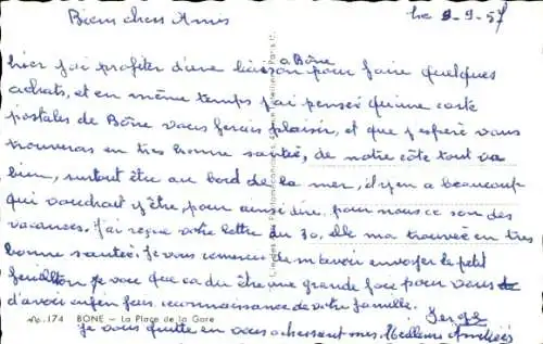 Ak Bone Algerian, Place de la Gare