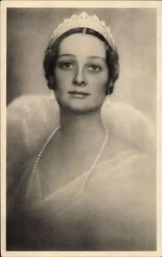 Ak Königin Astrid von Belgien, Portrait