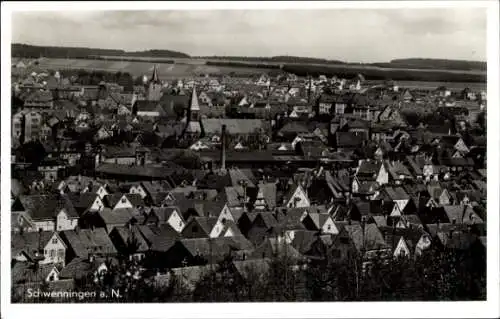 Ak Schwenningen im Schwarzwald, Blick über die Dächer der Stadt