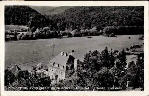 Ak Effelder im Eichsfeld Thüringen, Pensionshaus Klostermühle, Luttertal