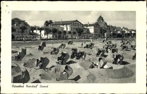 Ak Ostseebad Niendorf Timmendorfer Strand, Strand, Strandkörbe, Promenade