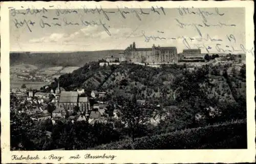 Ak Kulmbach in Oberfranken, Gesamtansicht, Plassenburg