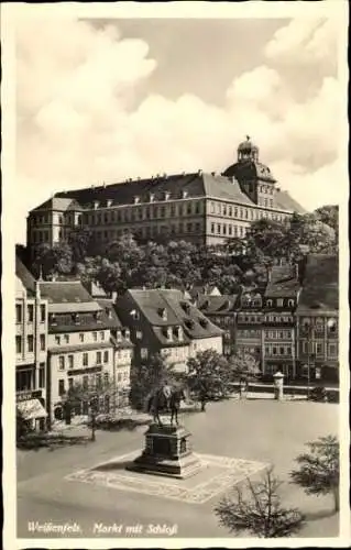 Ak Weißenfels an der Saale, Markt, Schloss