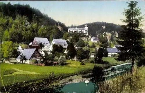 Ak Rupprechtstegen Hartenstein an der Pegnitz Mittelfranken, Pegnitztal, Teilansicht