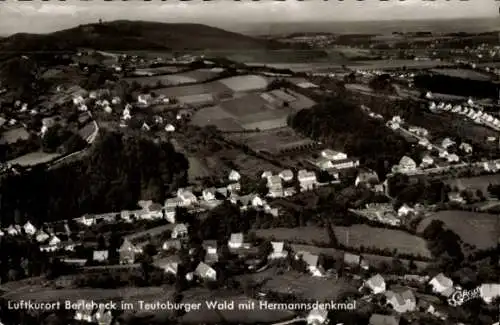 Ak Berlebeck Detmold im Teutoburger Wald, Hermannsdenkmal, Luftbild