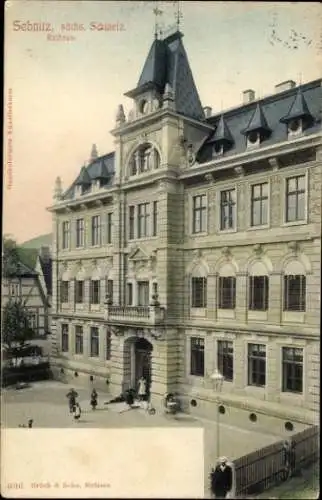 Ak Sebnitz Sächsische Schweiz, Rathaus