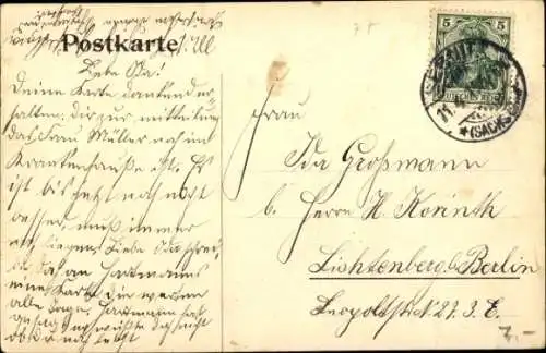 Ak Sebnitz Sächsische Schweiz, Rathaus