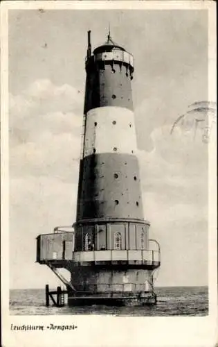 Ak Dangast Varel am Jadebusen, Leuchtturm Arngast