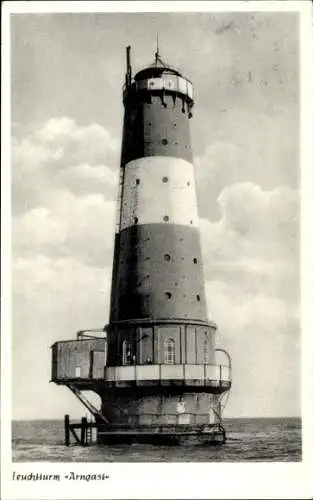 Ak Dangast Varel am Jadebusen, Leuchtturm Arngast