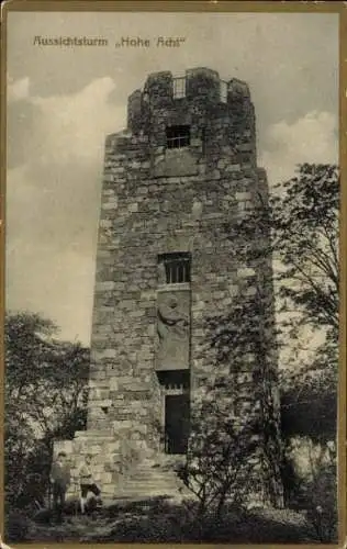 Ak Adenau in der Eifel, Aussichtsturm Hohe Acht, Hotel Hohe Acht