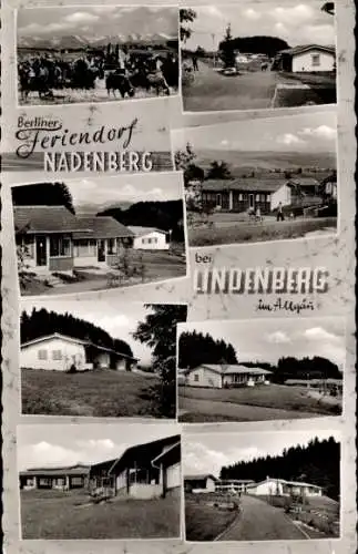 Ak Nadenberg Lindenberg im Allgäu, Berliner Feriendorf, Hausansichten, Panorama