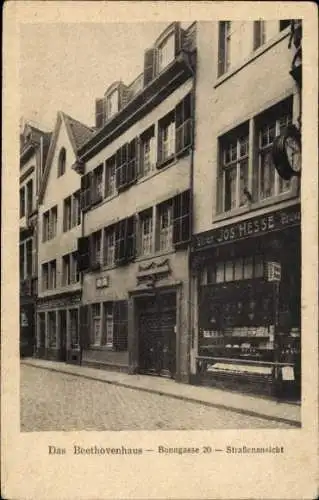 Ak Bonn in Nordrhein Westfalen, Beethovenhaus, Bonngasse 20, Geschäft Jos. Hesse