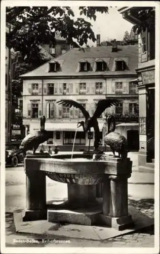 Ak Baden Baden, Reiherbrunnen