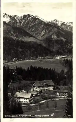 Ak Birkenstein Fischbachau in Oberbayern, Kramerwirt, Hildegardstift