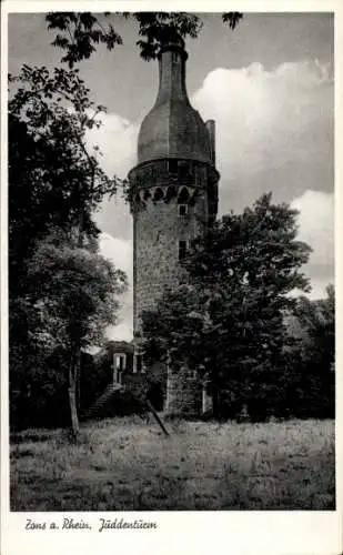 Ak Zons Dormagen am Niederrhein, Juddenturm