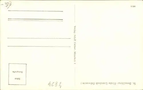 Ak Eisenbach im Schwarzwald, St. Benediktus-Kirche, Innenansicht