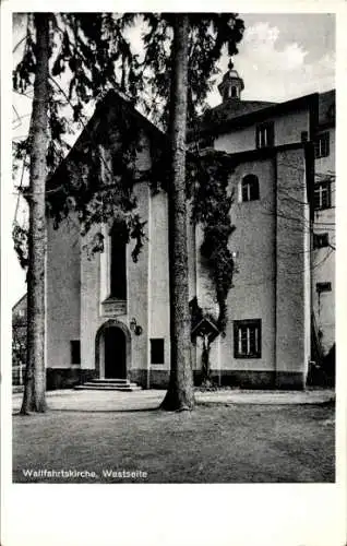 Ak Marienthal Seelbach bei Hamm an der Sieg Westerwald, Wallfahrtskirche, Westseite