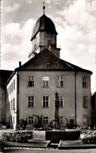 Ak Bartenstein Schrozberg in Württemberg, Teilansicht