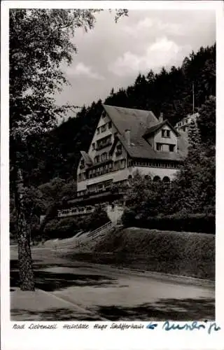 Ak Bad Liebenzell im Schwarzwald, Heilstätte Haus Schäfferhaus