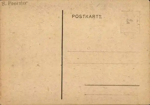 Scherenschnitt Künstler Ak Foerster, B., Mädchen, Wäscheleine, Wäsche